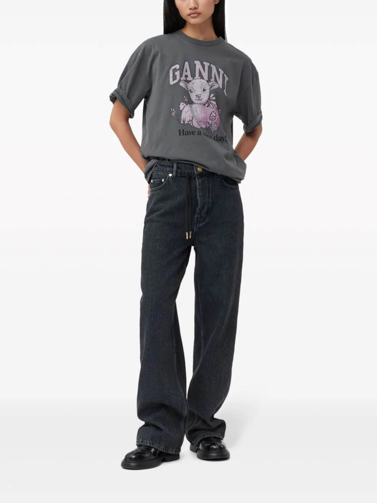 Graphic Print Blend T-shirt - Görsel 3