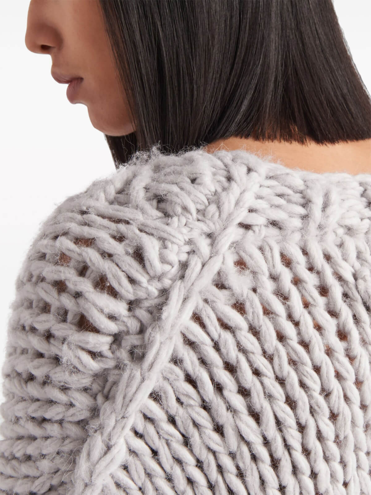 Knit Button-Up Cardigan - Görsel 5